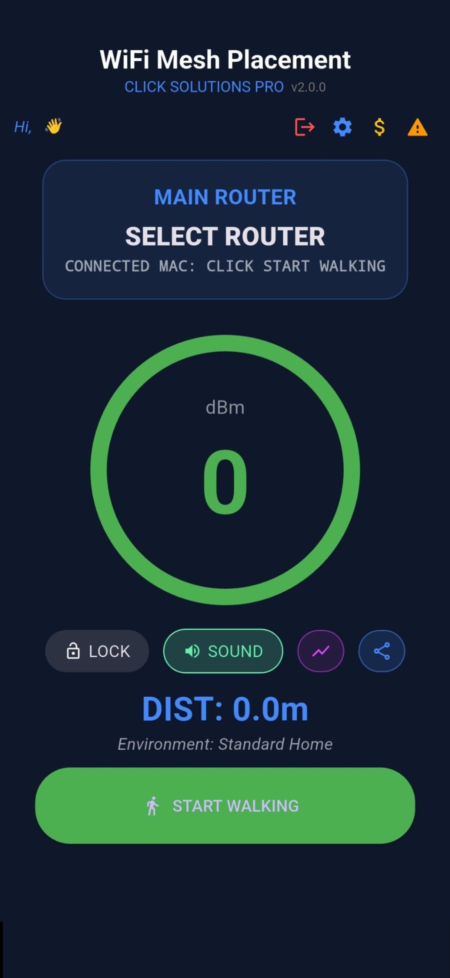 WiFi Mesh Placement – walking mode